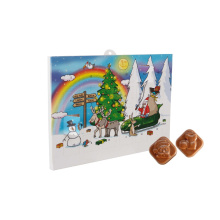 A5 adventskalender Fairtrade chocolade - Topgiving